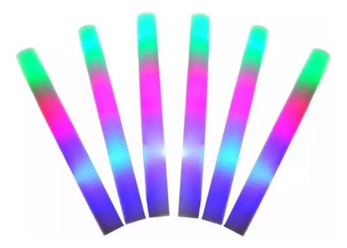 Rompecocos Led Varas Goma Espuma Luminosos Cotillón X 150 0