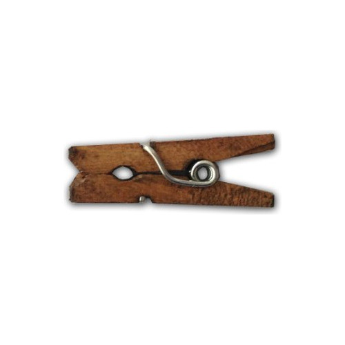Mini Broches De Madera 25mm 200u Natural 1