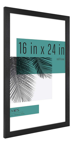 Mcs Studio Gallery Frame, Black Woodgrain, 16 X 24 In, Singl 1