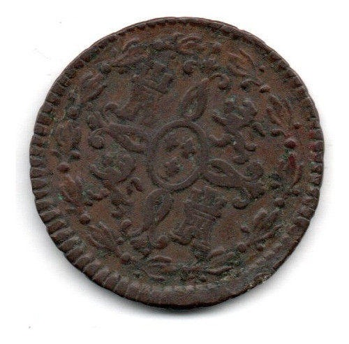 España Moneda 2 Maravedis Año 1827 Fernando Vii Km#487.1 0