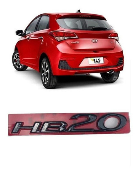 Emblema Isnignia Hyundai Hb20 Black 2014 2015 2016 2017 2018 0