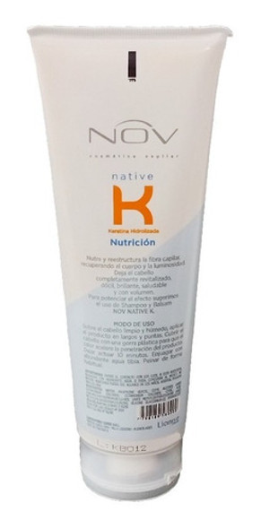 Nutrición Keratina Hidroliz. Reparación Defintiva 220g Nov 1