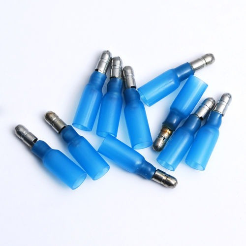 Encogimiento Del Calor De Macho 10 Bala Conector Azul 16-14 0