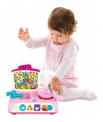 Brinquedo Para Bebe Sra Cozinha Divertida +18meses 1