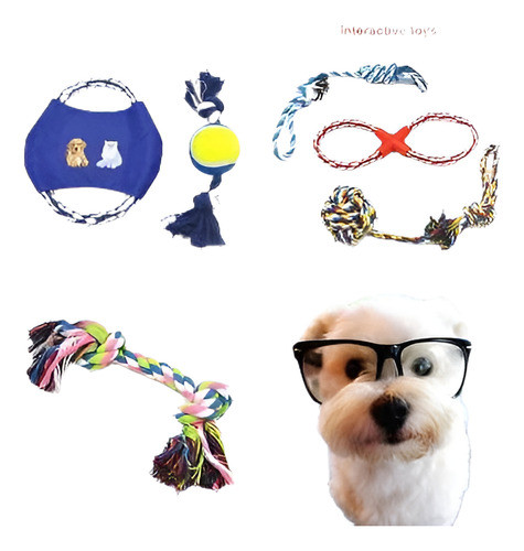 6pack/set Mascota Perro Cachorro Cuerda Durable Masticando D 0