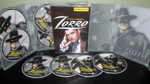 Box Dvd  Zorro - Série Clássica ( 12 Dvds ) 1
