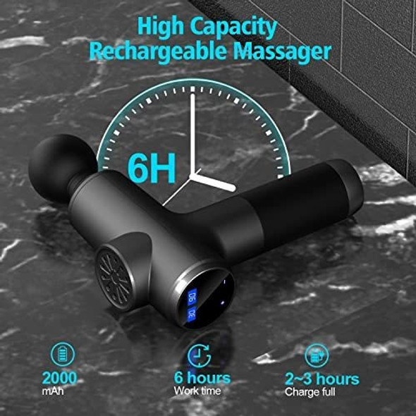 Pistola Masajeadora Percusión Tejido Profundo Atleta Músculo 1