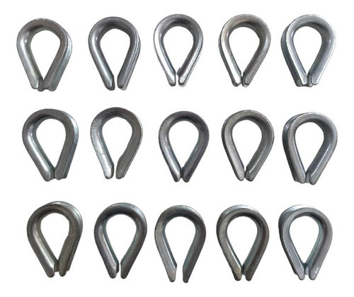 Sapatilha Cabos Aço 3/16'' Kit 15 Und 0