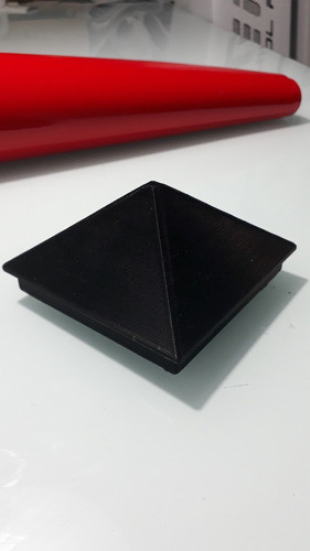 Tapas Plásticas Caños Modelo Pirámide 50x50mm Son 4 Unidades 1