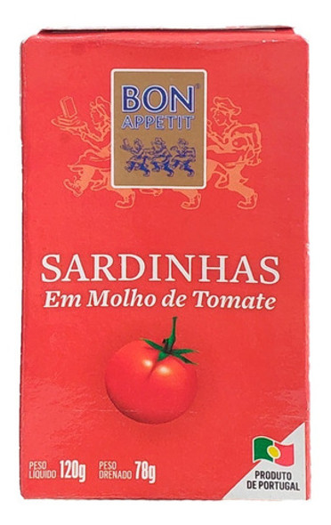 Sardinha Em Molho De Tomate 120g Importada Portuguesa 3 Uni 1