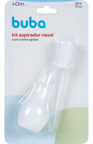 Kit Aspirador Nasal Com Conta Gotas - Buba 0