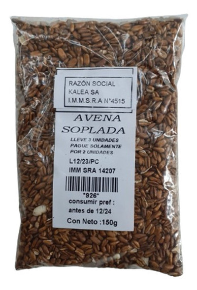 Avena Soplada 150 G Lleve 3 Page 2. 0 Avena Soplada 150 G Lleve 3 Page 2. 0