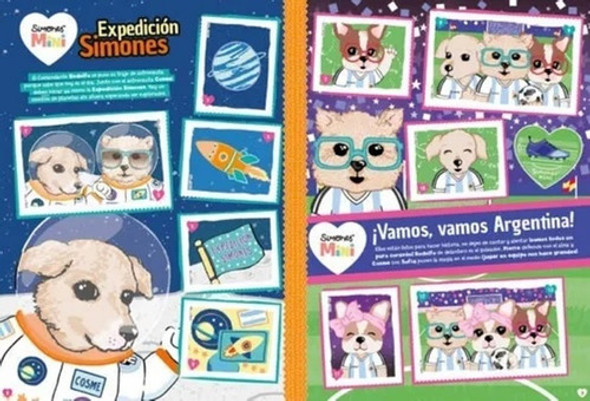 Álbum De Simones Mini Con Figus Pegadas- Sticker Design 2018 1