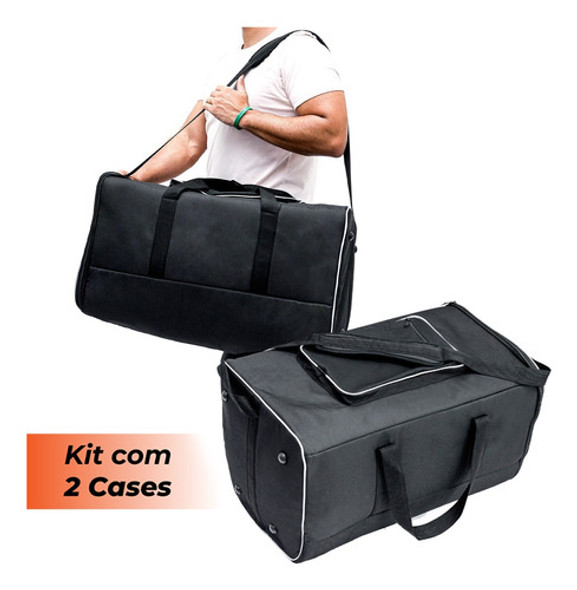 Kit 2 Case Bolsa Bag Capa Para Som Yamaha Dbr12 Espumada Top 1