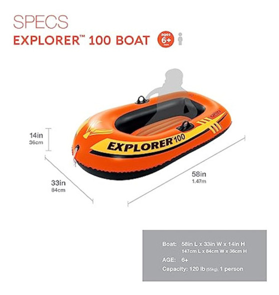 Intex Explorer Inflatable Boat Series: Dual Air 1