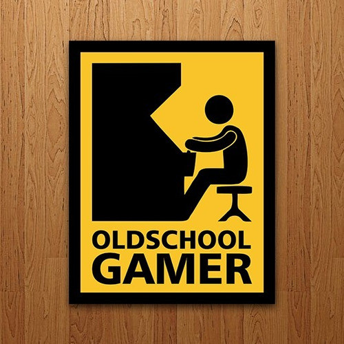 Placa Decorativa Nerd - Oldschool Gamer - Gamer Das Antigas 0