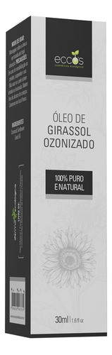 Óleo De Girassol Ozonizado 30ml Eccos 0