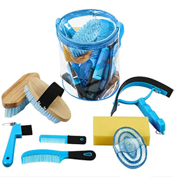 Kit De Aseo De Caballos De 9 Piezas Con Bolsa 0