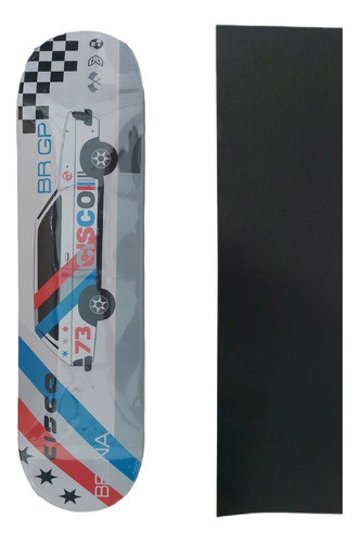 Shape Cisco 8'' Brasil + Brinde Lixa De Skate 0