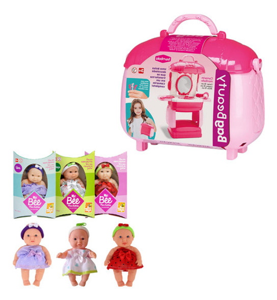 Penteadeira Camarim De Brinquedo Portátil Boneca Infantil 1