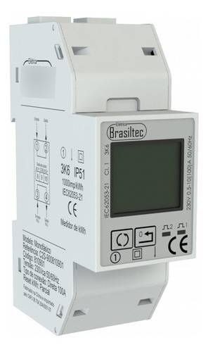 Medidor  Kwh Monofasico 220vca 100a Com Reset 1