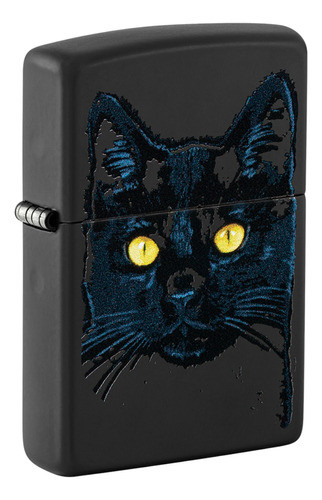 Encendedor Zippo Black Cat Design 48491 Original Aventureros 0