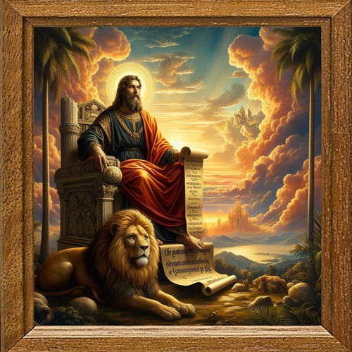 Cuadro De Arte Digital San Marcos 50x50cm Pieza Única 0