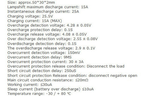 Modulo Carga Desc 12a 6s Litio 18650 Serie 22.2v 24v 25v Emn 1