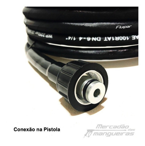 Mangueira Lavadora Alta Pressão Wap Bravo 2550 Trama Aço 6m. 1