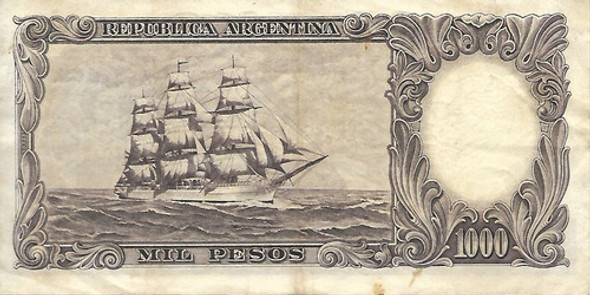 Bottero 2157 $ 1000 Moneda Nacional Serie C Mb+ Palermo 1