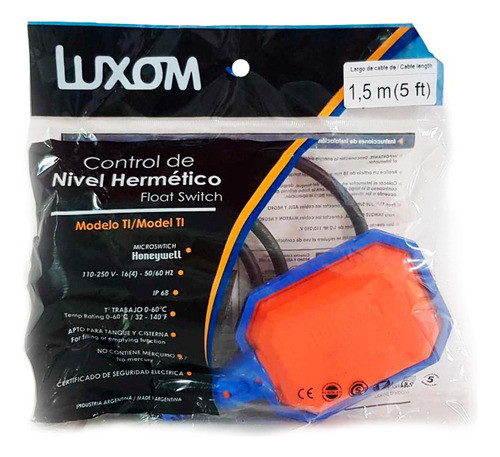 Flotante Automatico Para Tanque De Agua 1,5m Luxom 1