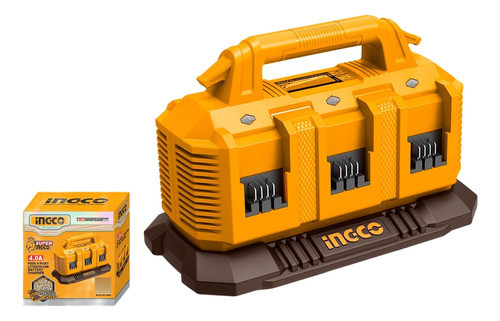 Cargador Rápido Para 6 Baterías Litio 20v Ingco - Pg 0