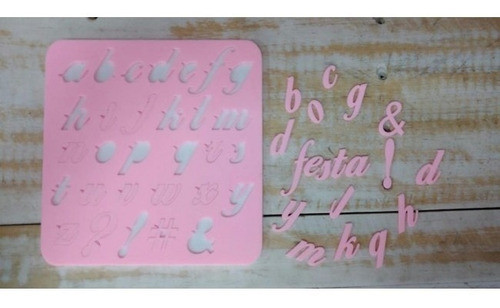 Placa De Acrílico Para Decorar Alfabeto Minúsculo Modelo 2 0