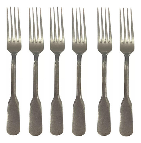 Set X 6 Tenedor De Mesa Acero Inox Volf Concerto Original 0