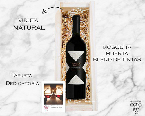 Box Madera Vino Mosquita Muerta Caja Grabado Personalizado 1