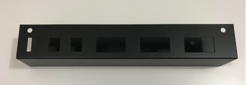 Calha J Para Mesa 60x50x300mm - Cor Preta 1