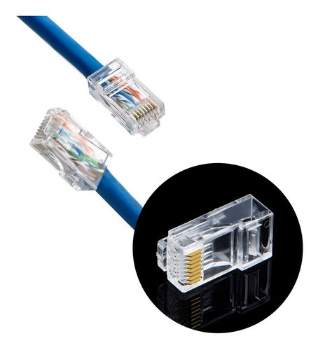 Fichas Rj45 Pack X 100 1