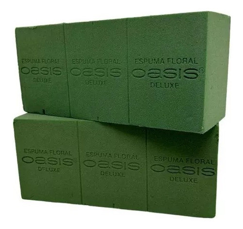 Esponja Floral Oasis Espuma Flores Follajes Macetas X6 Unid 0