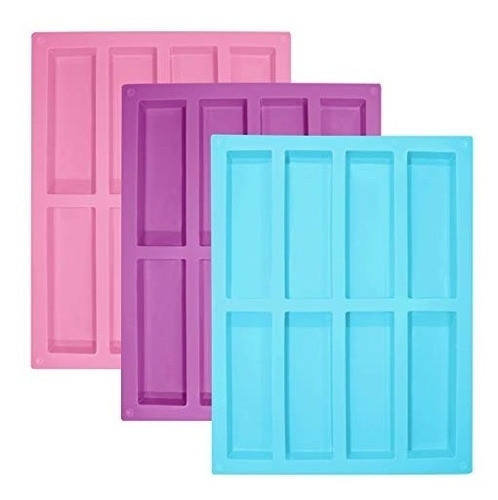 Molde Silicona Rectángulos X8 Especial Para Jabones 0