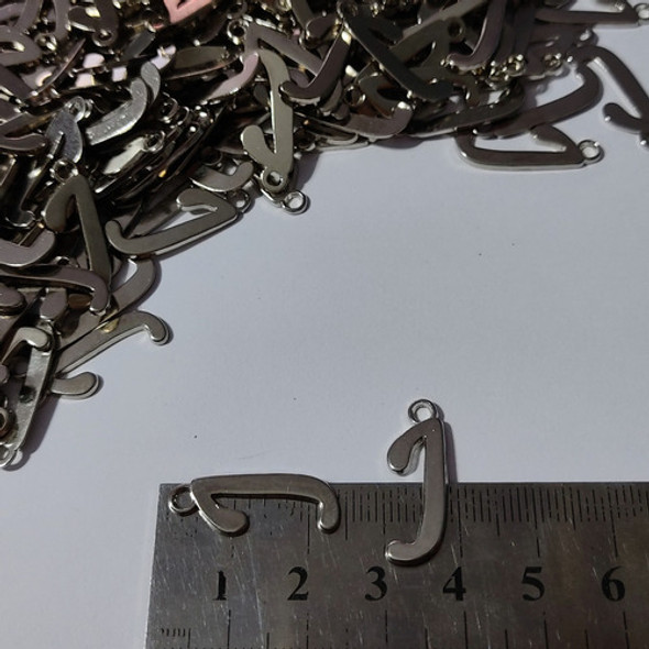 15 Dijes De Metal Letra J - Armado Artesanias Bijouteria 1 15 Dijes De Metal Letra J - Armado Artesanias Bijouteria 1