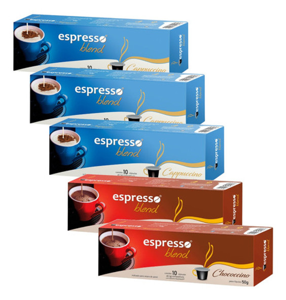 Monte Seu Kit 50 Cápsulas Cappuccino Chococcino P/ Nespresso 0