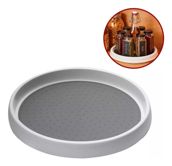 Plato Giratorio Soporte Organizador Especies Condimento Util 0 Plato Giratorio Soporte Organizador Especies Condimento Util 0