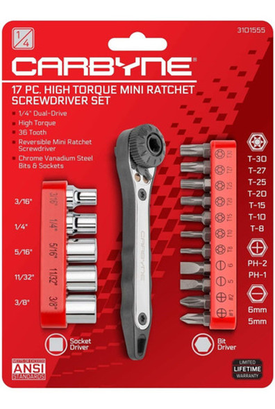 Destornillador Llave De Trinquete Angulo Recto 17 Piezas 0 Destornillador Llave De Trinquete Angulo Recto 17 Piezas 0