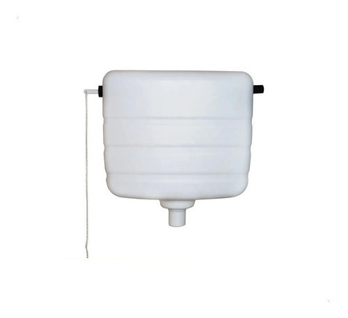 Deposito Mochila Baño Colgar Pvc Blanca Cadena 0