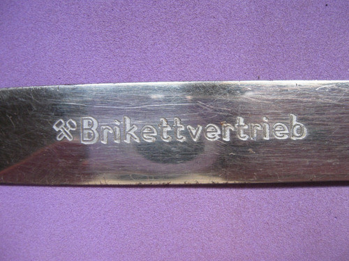 Abrecartas Aleman Smf Solingen, Publicidad Brikettvertrieb 1