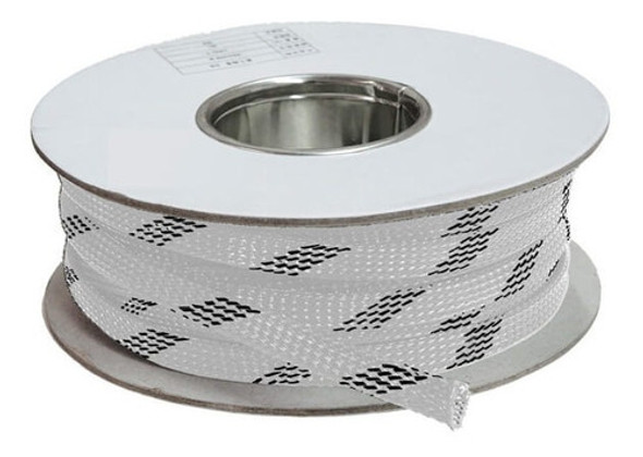 Malha Náutica Expansiva 28 Mm Branco/preto (25 M) 0