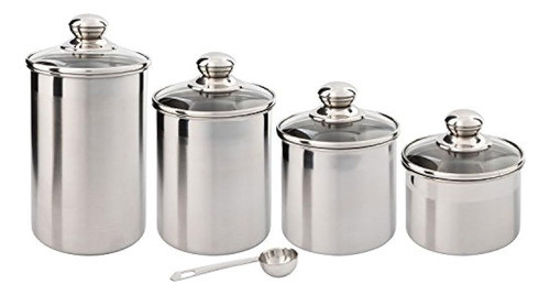Silveronyx Canister Set De Acero Inoxidable Beautiful Canist 0