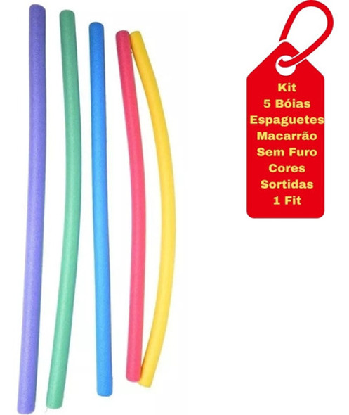 Boia Espaguete Flutuador Macarrão Piscina S/furo Kitc/5bóias 1