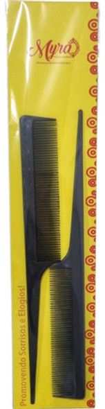 Kit 2 Pentes Stiling Cabo Fino Myra Tintura E Alisamento 0