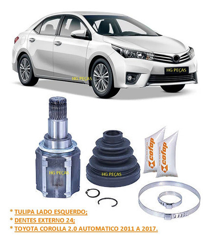 Tulipa Esquerdo Corolla 2.0 Automatic 2012 2013 2014 Cofap 1
